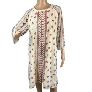 Scotch and Soda Maison Scotch Women's Knee Length Shift Dress Size 8 Boho